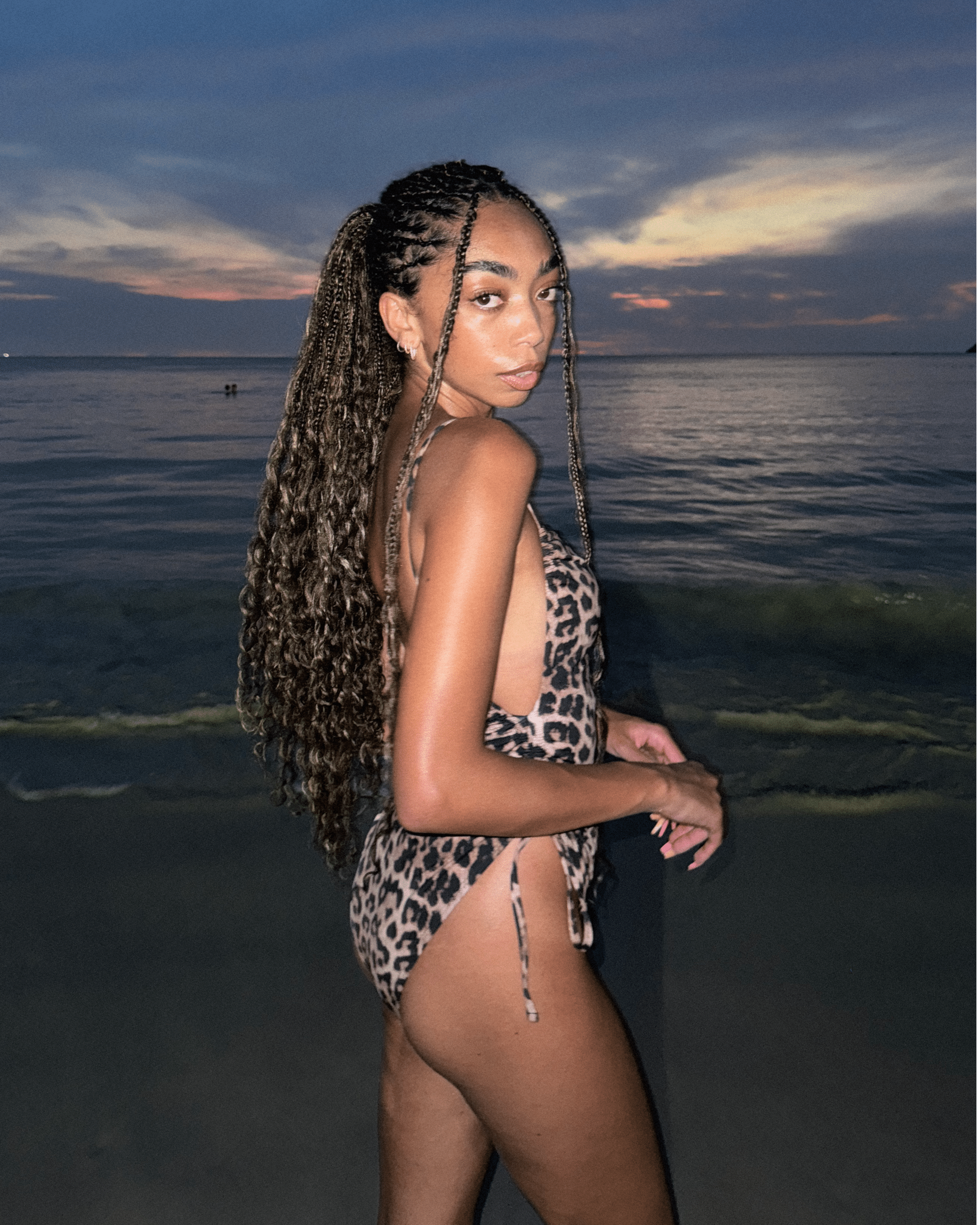 Bondi badedragt - Leopard